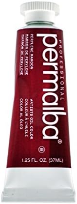 Weber Permalba 1041 37-Ml Artist Oil Color, Perylene Maroon