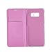 Samsung Galaxy S8 Case Flip Cover Wallet with card slot Full Body pu Leather in Pink Slim Thin Hard