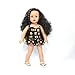 Ari and Friends Fits American Girl 18 inch Dolls - Emoji Bathing Suit Smiley face print - 18 Inch Doll Clothes - Designed In USA to Fit 18 inch Dolls - A modern twist of traditional 18” doll