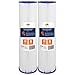 Aquaboon 5 Micron 20" Big Blue Pleated Sediment Water Filter Replacement Cartridge | Whole House Sediment Filtration | Compatible with ECP5-BB, AP810-2, HDC3001, CP5-BB, SPC-45-1005, ECP1-20BB, 2-Pack