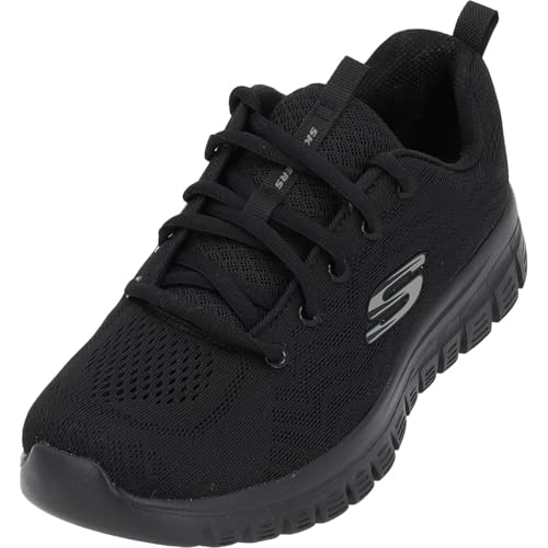 Damen Graceful Get Connected Turnschuhe, Black Mesh/Trim, 38 EU Weit