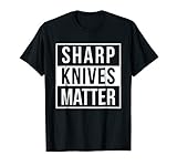Mens Sharp Knives Matter | Funny Culinary Chef T-shirt XL Black
