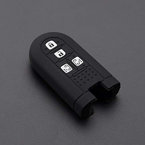 Fricgore - Car Key Cover Protector_Silicone key fob case cover protect cap set skin hood for TOYOTA 2018 TANK rush Alphard for daihatsu K car MPV Remote Auto door - (Color Name:4 BTN Black)