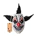 2pcs/set Scary Clown Mask Halloween Party Costume Decorations Creepy Latex Mask