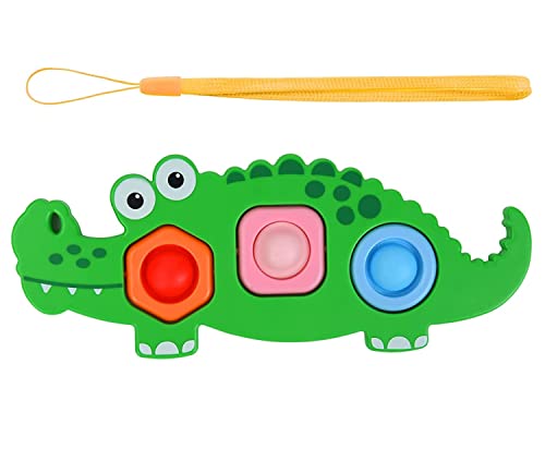 Ainiv Simple Fidget Toy, 1Pcs Caterpillar Shape Handheld Pop up Bubble Fidget Toy, Silicone Push Bubble Toy Stress Relief Toy for Kids Adults Autism Anxiety Relief Reliever, Xmas Birthday Gifts