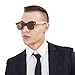 WISH CLUB Wood Clubmaster Sunglasses for Men with UV 400 Square Handmade with Bamboo Box