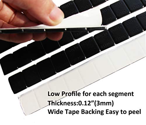 Accretion 1/4 Oz, 0.25 Oz, Black, Lead Free Adhesive Backed Wheel Weights,with USA Made White Tape(360 pcs).
