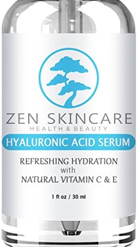 Hyaluronic Acid Serum - Best Anti-Aging Skin Care Product for Face - With Vitamin C Serum, Vitamin E & Green Tea - Reduces Wrinkles, Fine Lines & More - For Youthful & Radiant Skin