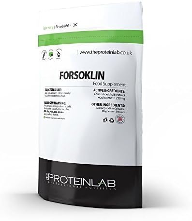 The Protein Lab Forskolin 100mg Powerful Fat Burner and Weight Loss (60 Tablets Foil Bag)