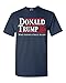 shop4ever Donald Trump 2020 T-Shirt Large Navy 0