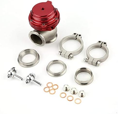 CreameBrulee Universal Compact Aluminum Adjustable 38mm V-band External Turbo Wastegate