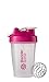 BlenderBottle Classic Loop Top Shaker Bottle, 20-Ounce, Clear/Pink