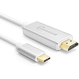 USB C to HDMI, Kimwood 4K@60HZ Type C to HDMI Cable (Thunderbolt 3 Compatible) 6ft thunderbolt 3 HDMI Cable for Galaxy S8/Note 8, 2017/2016 Macbook Pro, iMac 2017, Surface book 2, HP Spectre x360 etc.