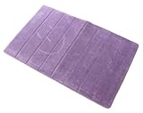 MICRODRY 24 x 17-Inch Memory Foam Luxury Bath Mat - Iris
