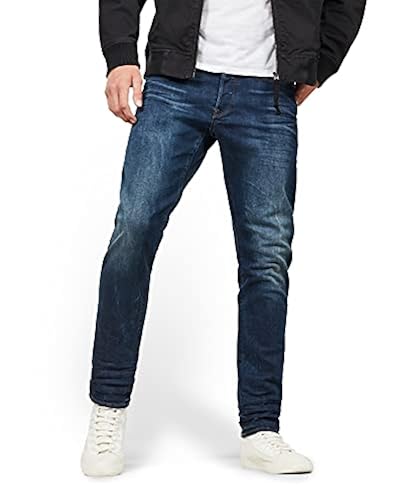 G-Star Raw Men's 3301 Straight Tapered Fit Jeans, Dark Aged Neutro