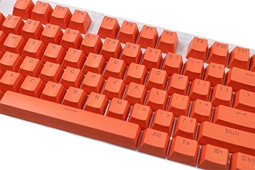 Feicuan Universal 104 Keyset Keycap ABS Colorful Backlit Replacement Key Cap Cover for Mechanical Keyboard (Only Sell Keycaps)- Orange - Image 4