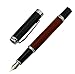Jinhao Rose Wood Fountain Pen 8802 Fine Nib Size with Pen Pouch Set