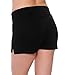 Fold-Over Waistband Stretchy Cotton-Blend Yoga Shorts