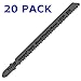 INTEGRA Tools T111HF T-Shank 20 Piece Contractor Jigsaw Blade Set with storage tube. Made with Metal. Blades optimized for cutting Metal, Wood, PVC, and Plastic.