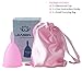 LEASEN Menstrual Cup-Health Care Soft Silicone Lady Cup-A Perfect Feminine Alternative to Sanitary Napkins(Pink,Small)