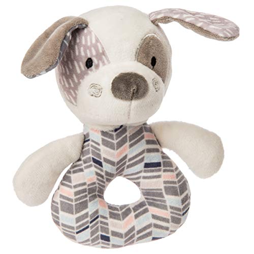 Mary Meyer Stuffed Animal Soft Ring Rattle Decco Pup