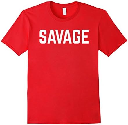 Men's Savage Shirt // Savage T-Shirt // Distressed Savage Shirt 2XL Red