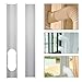 dezirZJjx Air Conditioner Accessories, 2Pcs Window Slide Kit Plate +5.9'' Window Adapter Tube Connector +5.90