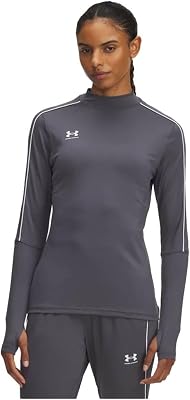 Challenger Midlayer para Mujer, Camiseta de Manga Larga Suave y cómoda con Orificios para los Pulgares, Sudadera Deportiva para Entrenamiento y Actividad físicaCastlerock / / White,MD