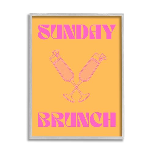 Stupell Industries Sunday Brunch Mimosas Framed Giclee Art by House of Lulu