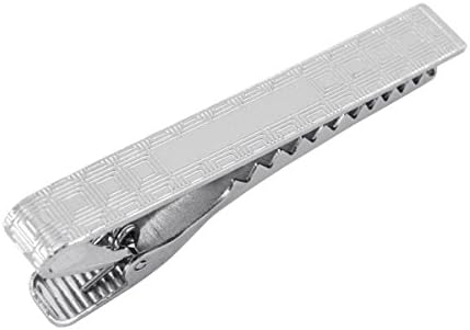 Nickle Plated Mens Tie Clip Tie Bar - Square Design FWTB-03/N