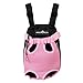 Whizzotech Adjustable Pet Carrier Backpack Pet Frontpack Carrier Travel Bag Legs Out Easy-Fit for Traveling Hiking Camping PB03 (S, Pink)