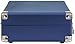 Crosley CR8005D-BL Cruiser Deluxe Vintage 3-Speed Bluetooth Suitcase Vinyl Record Player Turntable, Blue