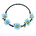 AWAYTR Lady Girl Fashion Bohemian Flower Crown Floral Garland Headbands (B-Mixed Color-9Pcs)