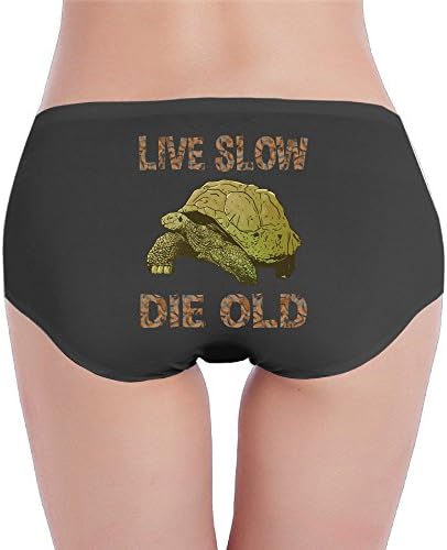 Live Slow Die Old Sexy Low Waist Panty Black Large