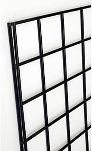 Gridwall Panel in Black 2 W x 7 H Feet with Square Mesh - Pack of 3
