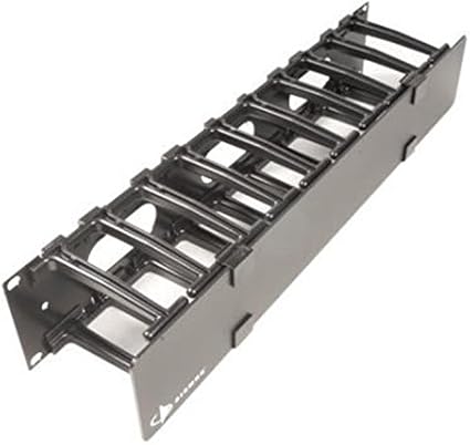 Product image for SIEMON HCM-4-1U ROUTEIT HORIZONTAL CABLE MANAGER SGL-SIDED 4" DEEP W/CVR 1U BLK