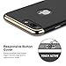 RANVOO iPhone 8 Plus Case, Slim Fit Thin Hard Stylish Cover 3 in 1 Detachable Case [Support Wireless Charging], Black [Clip-ON Series]