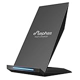 iPhone 8/ 8 Plus/ X Wireless charger, ELEPHAS Fast Wireless Charger Qi Mobile Wireless Charging Stand for Samsung Galaxy Note 8 S8 Plus S7 Edge S6 Edge Plus Note 5 (No AC Adapter)
