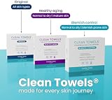 Clean Skin Club XL 100% USDA Biobased Disposable Face Towels Makeup Remover Dry view 11