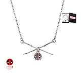 Deadpool Sword Logo Stainless Steel Womens Pendant Necklace