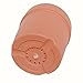 Axe Sickle 3.9 Inch Plastic Planter Small Plastic Plant Pot, Indoor Flower Pot, Plant Pot, Mini Flower Seedling Nursery Pot, Flower Pot with Pallet (6pcs Brown)