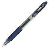 Zebra Sarasa Rapid Dry Ink Gel Retractable Pen, 0.7mm, Navy, 12 Pack (46910)
