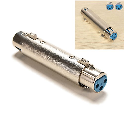 image for UTP 1PC New 3 PIN XLR Female To XLR Female Jack Connector Microphone M