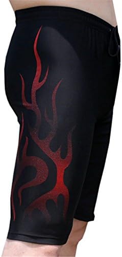 DigerLa Men's Fashion Jammer Swimsuit Swimming Shorts Swimwear Red