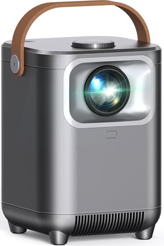 Beamer, Elektrischer Fokus/Auto Trapezkorrektur Wifi 6 Bt5.2 Mini Beamer 4K Full Hd 1080P Unterstützt, 50% Zoom Tragbar Für Heimkino/Outdoor, Kompatibel Mit Tv Stick/Hdmi/Usb/Laptop/Ios/Android