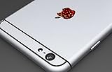 Red Sparkle Apple Logo Color Changer Vinyl Sticker Decal iPhone 6,Plus,5s,5c