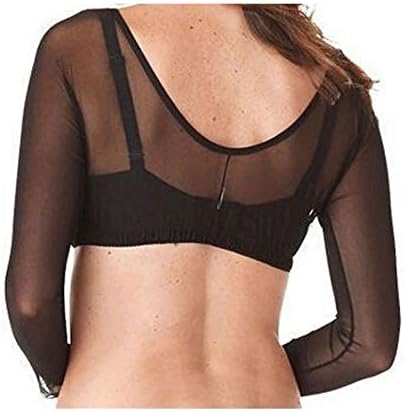 Valentine's Best Gift!!!Kacowpper New Plus Size Seamless Arm Shaper Short Cropped Navel Mesh Cardigan Hot