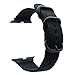 For Apple Watch Band,ViCRiOR 42mm Woven Nylon NATO iWatch Band Replacement Strap with Adapters for Apple Watch 42mm Series 1 and Series 2 ,Black