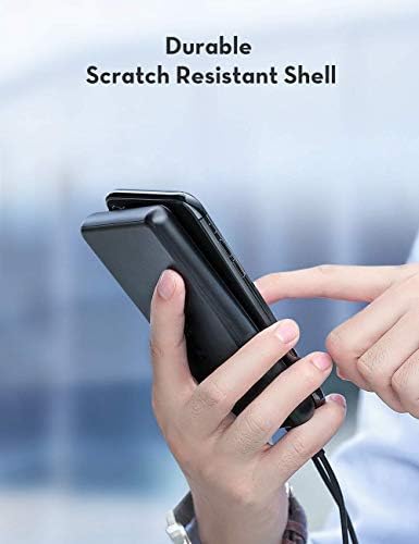 Portable Charger RAVPower 10000mAh Power Bank Dual USB Ports Battery Pack Ultra Slim Total 3.4A iSmart Output Charger Light External Battery Pack Compatible with iPhone Samsung Galaxy and More