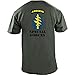 USAMM Army Special Forces Unit Full Color Veteran T-Shirt (L, Green)